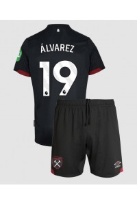 Fotbalové Dres West Ham United Edson Alvarez #19 Dětské Venkovní Oblečení 2024-25 Krátký Rukáv (+ trenýrky)